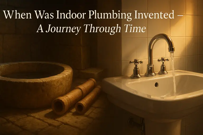 when was indoor plumbing invented